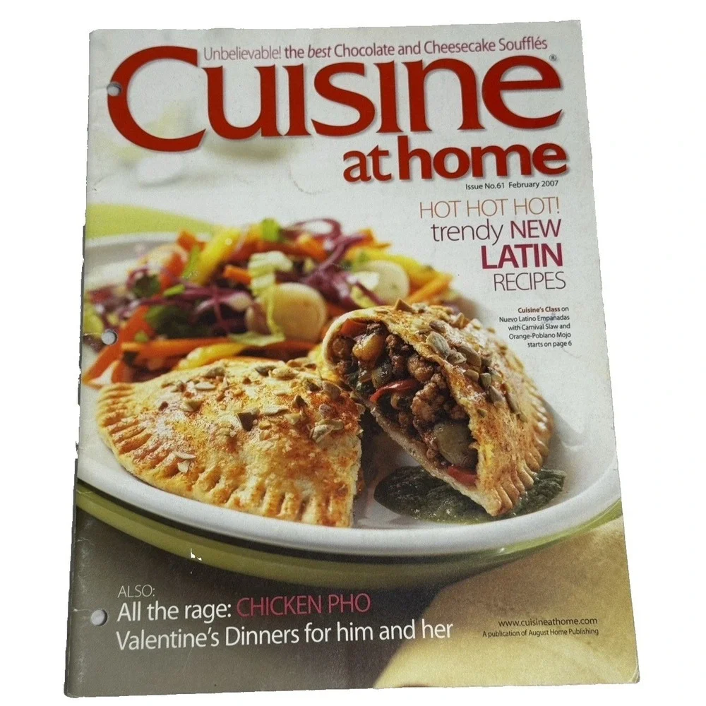 Cuisine at Home Food Magazine Lot of 6 Issues Variety Lots of Recipes Ephemera